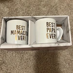 NWT Mama & Papa matching Mug set